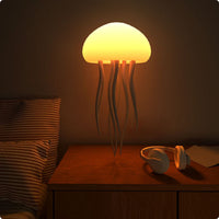 Voice Control Jellyfish Lamp USB Powered Jellyfish Lamp Dimmable for Bedside