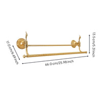 Rustproof gold wall towel rack