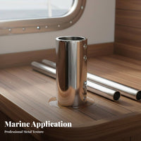 Boat Handrail Connector Boat Rail Connector Handrail Fitting Rust Resistant Round Tube Joiner Mirror Polished