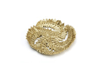Gilded Leaf Tray Golden Finish Gold Decorative Tray Versatile Decorative Resin Plate for Desktop, Entryway, Washroom