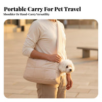 Secure Head out Cat Carrier Lightweight Warm Pet Carrying Bag Storage Pocket for Women, Vet Visits, Daily Walks, Shopping