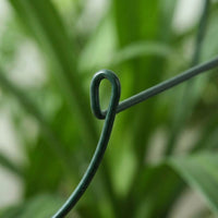 Half Round Metal Plant Support, Dark Green Painted Plant Stakes for Climbing Plants, Stackable Rust Resistant Garden Support for Tall Plants