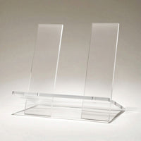 Book Stand with Upright Panels Flat Acrylic Book Stand Multi-Purpose for Readers