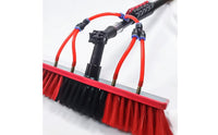 Water-Fed Pole System High-Reach Water-Fed Brush Adjustable for Homeowners
