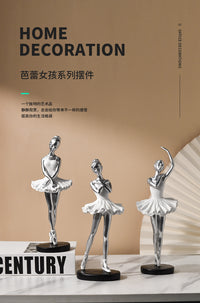 跨境芭蕾舞雕像树脂工艺品摆件舞蹈造型雕塑纪念装饰礼品奖杯批发