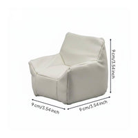 Photo Prop BJD Doll Sofa Display Decoration 1/12 Scale Sofa Soft Padded Look Single-Seat Doll Couch Realistic Details for Collection Setup