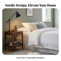 Narrow Nightstand Versatile Design Narrow Nightstand with Drawer Large Capacity