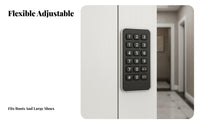 Shoe Cabinet Entryway Shoe Storage Freestanding Shoe Organizer Large Capacity Shoe Rack with Digital Lock Sturdy Wood Modern Design Suitable for Shared Hallways Apartments Home Use