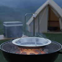 Stainless Steel Turkey Rack Detachable Vertical Chicken Roaster With Grease Pan