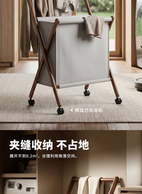 脏衣篓家用折叠脏衣服收纳带轮筐脏衣篮推车毛绒玩具公仔收纳神器