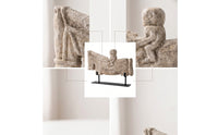Abstract Horse Mineral-Look Statuary-Look Sculpture with Base Minimalist Tabletop Ornament for Interior Designers, Bookshelf, Office Desk