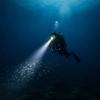 Rechargeable Diving Headlight with Headband USB-C Diving Headlamp Bright Underwater Headlamp Portable for Divers