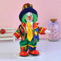 6 Inch Standing Clown Doll Colorful Costume House Decoration Collectible