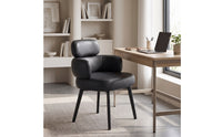 Modern Swivel Accent Chair with Leather Upholstery Padded Swivel Accent Chair for Living Room, Home Office, Vanity