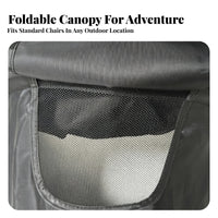 Universal Canopy Cover with Clamp Adjustable Fit Stroller Sun Shade Protection Snap-on Sunshade Rain Cover for Wheelchairs