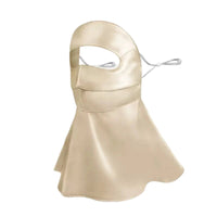 Full-Face Silk Mask Ear Loops Silk Face Covering Double-Layer