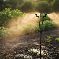 Standing Misting Sprinkler Cooling Mist with Tripod Base Stable Tripod Misting Stand  Homeowners