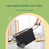 Rolling tool box for garage