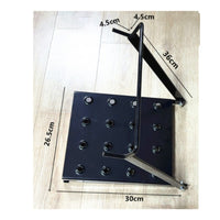 Iron Construction Folding Ladder Work Platform Easy to Install Ladder Work Platform Heavy-Duty Rust-Proof for Contractors, Painters, Workshop