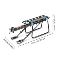 Black Metal Adjustable Arms Fast-Release Bike Rack Rear Bike Rack