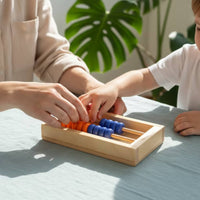 Wooden Abacus Educational Abacus Counting Frame Sturdy Learning Toy Smooth for Children, Classroom, Home School
