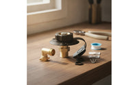 Threaded RV City Water Inlet with Check Valve Brass RV Water Inlet with Check Valve Easy to Install Heavy-Duty for Recreational Vehicle Trailer