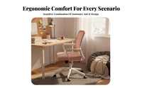 Height Adjustable Mesh posterior rotating Chair Ergonomic Design Office Furniture effortless Rolling Casters Task Seat with Armrests for Students, Home Workers, Study Room, Bedroom