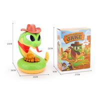 Molded Plastic Coiled Snake Toy Gift Box Electric Prank Snake Toy