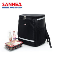 57L Insulated Backpack for Food Delivery, Waterproof Pizza Carrier with Compartments