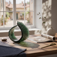 Abstract Wing Sculpture Modern Feather Textured Statue Artistic for Living Room