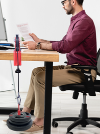 Adjustable Forearm Strength Trainer with Rope for Desk Use