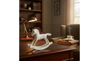 Cast Iron Rocking Horse Farmhouse Decor Creature Figurine for Living Room, Study
