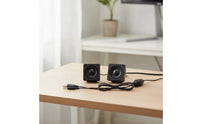 USB Speakers with 3.5 Mm Plug Stereo Wired Desktop Speakers for Office