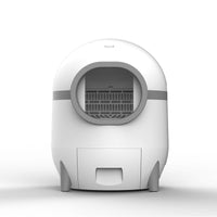 Automatic Self-Cleaning Enclosed Cat Litter Box, 75L Large Space, Odor Control, UK Plug
