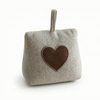 Weighted Textile Door Stopper Herringbone Hardware Practical for Apartment
