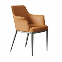 Upholstered Armchair Sturdy Frame Upholstered Scoop Chair Easy to Clean