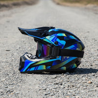 DOT Approved Full-Coverage | Impact-Resistant, Helmet with Peak, for unpaved