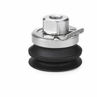 Suction Cup with Metal Plate Industrial Bellows Suction Cup Two-Tone Durable for Automation, Material Handling
