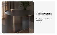 Curved-silhouette Tabled End Table Space-Saving Living Room Furniture adaptable Use for Students