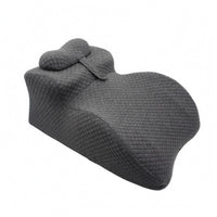 Memory Foam Angled Pillow Diamond Textured Bedding Item Dark Gray for Phone Use