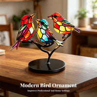 Bird on Branch Ornament Easy to Clean Compact Hummingbird Craft Statue