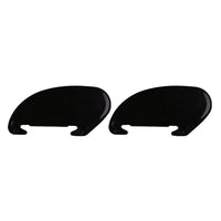 Insertable Fin Set for Surfboard, Kayak, Paddle Board, 4 Inch, Black