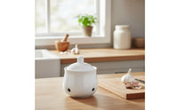 Ceramic Garlic Keeper Breathable Design Ventilated Garlic Keeper Easy to Clean Kitchen Accessory for Countertop