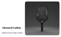 Lightweight T700 Carbon Fiber Pickleball Paddle Abrasion-Resistant Carbon Fiber Pickleball Paddle Large Sweet Area for Tournaments, Training