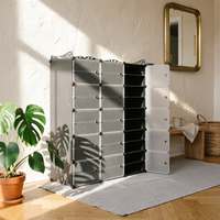 Stackable Shoe Organizer Stacked Dustproof Shoe Organizer Clear Front Panels