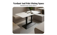 Booth, Table, and Chair Assembly Southeast Asian Design Upholstered Side Chair Utilitarian Factory-Inspired Design sturdyDuty