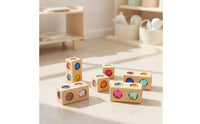 7 Pieces Wooden Gem Blocks Educational Toy Educational Method for Playroom
