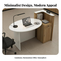 Single Person Office Desk Space-Saving Computer Table Modern Design Sturdy Construction for Bedroom
