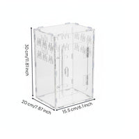 Clear Acrylic Amphibian Enclosure Easy to Clean Amphibian Terrarium Ventilated
