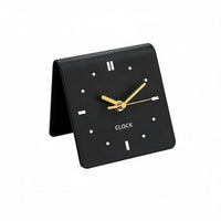 Non-Ticking Modern Bedside Clock Decorative Small Square Table Clock Compact Home Decor Easy to Read for Students, Dorm Room, Bedroom, Office